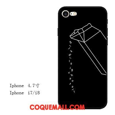 Étui iPhone 7 Tout Compris Fluide Doux Amoureux, Coque iPhone 7 Noir Blanc