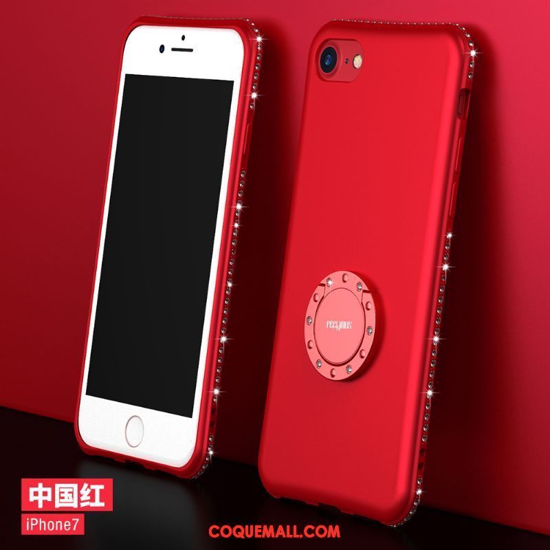 Étui iPhone 7 Téléphone Portable Net Rouge Tout Compris, Coque iPhone 7 Élégant Fluide Doux