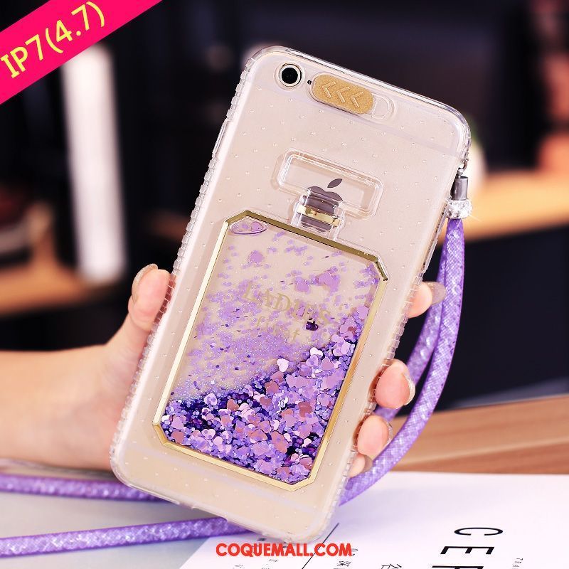 Étui iPhone 7 Téléphone Portable Quicksand Violet, Coque iPhone 7 Tendance Fluide Doux