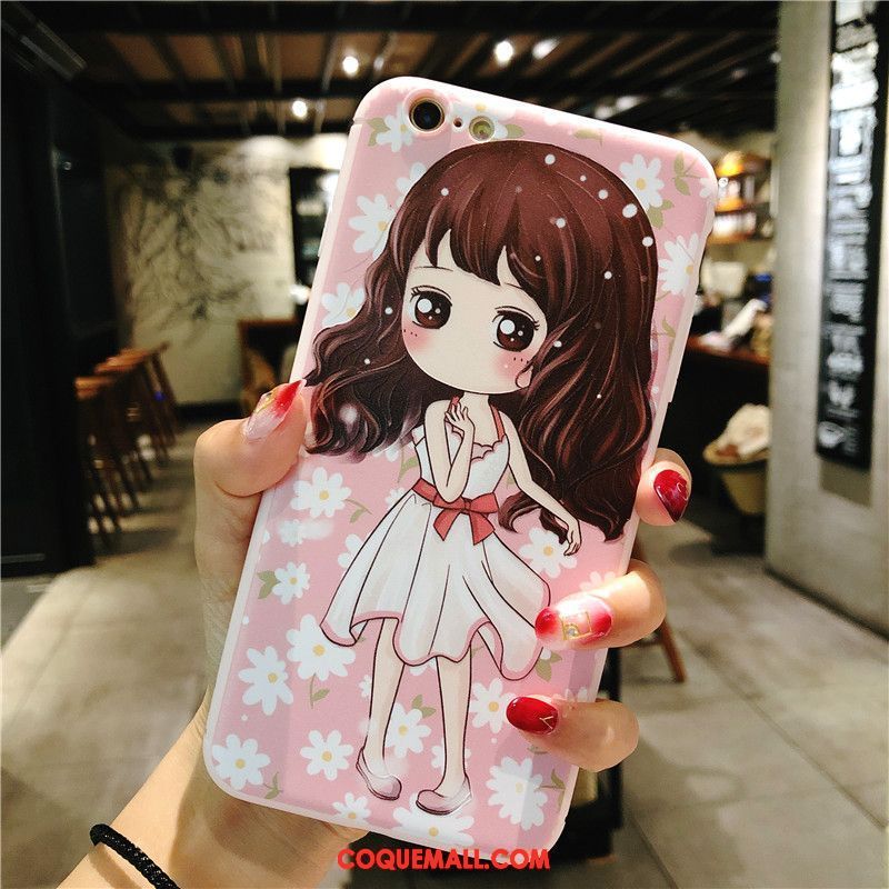 Étui iPhone 8 Dessin Animé Ornements Suspendus Petit, Coque iPhone 8 Tout Compris Rose