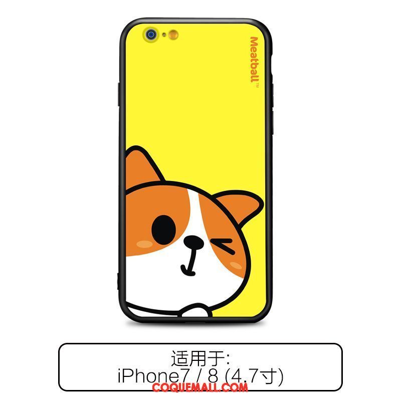 Étui iPhone 8 Incassable Charmant Amoureux, Coque iPhone 8 Fluide Doux Gaufrage