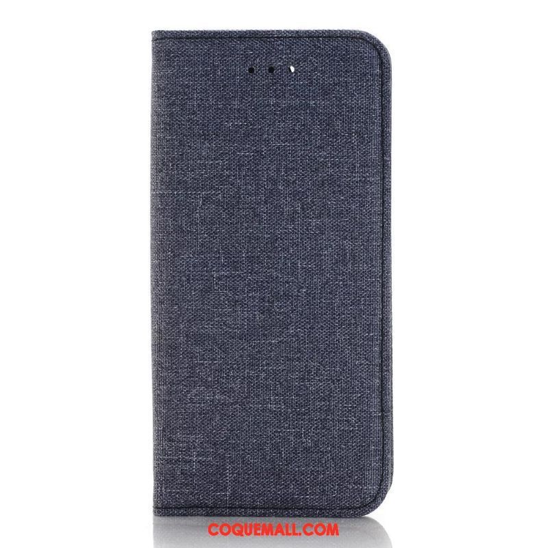 Étui iPhone 8 Plus Bleu Protection Denim, Coque iPhone 8 Plus Étui En Cuir Téléphone Portable