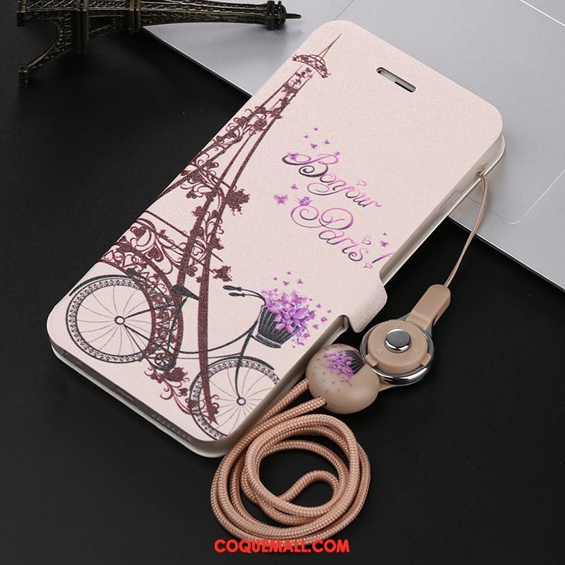 Étui iPhone 8 Plus Fluide Doux Protection Étui En Cuir, Coque iPhone 8 Plus Silicone Dessin Animé Beige