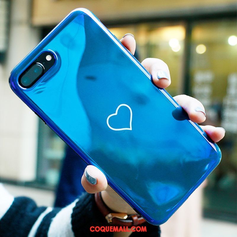 Étui iPhone 8 Plus Personnalité Charmant Protection, Coque iPhone 8 Plus Bleu Bleu