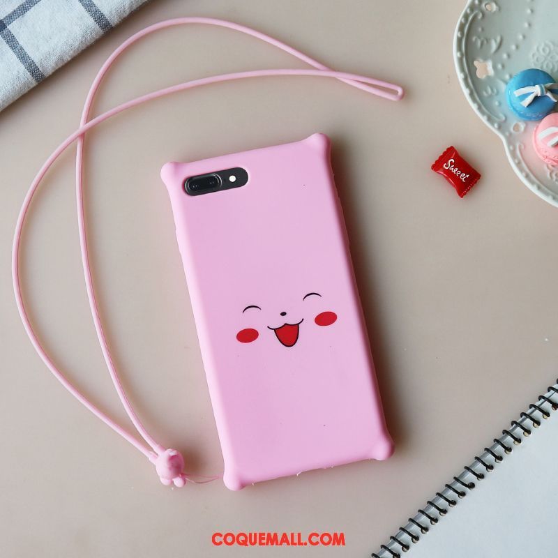 Étui iPhone 8 Rose Tendance Tout Compris, Coque iPhone 8 Fluide Doux Téléphone Portable