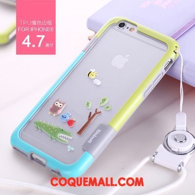 Étui iPhone 8 Silicone Téléphone Portable Incassable, Coque iPhone 8 Bleu Fluide Doux