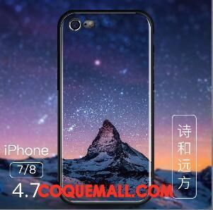 Étui iPhone 8 Tout Compris Personnalité Bleu, Coque iPhone 8 Créatif Tendance