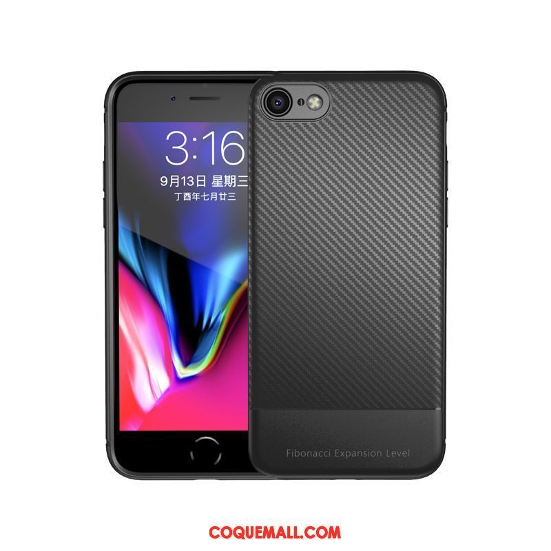 Étui iPhone 8 Téléphone Portable Nouveau Très Mince, Coque iPhone 8 Élégant Noir