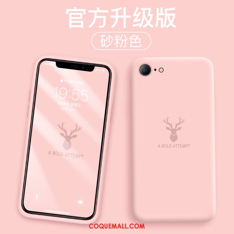 Étui iPhone Se 2020 Cerf Dessin Animé Vert, Coque iPhone Se 2020 Tout Compris Nouveau