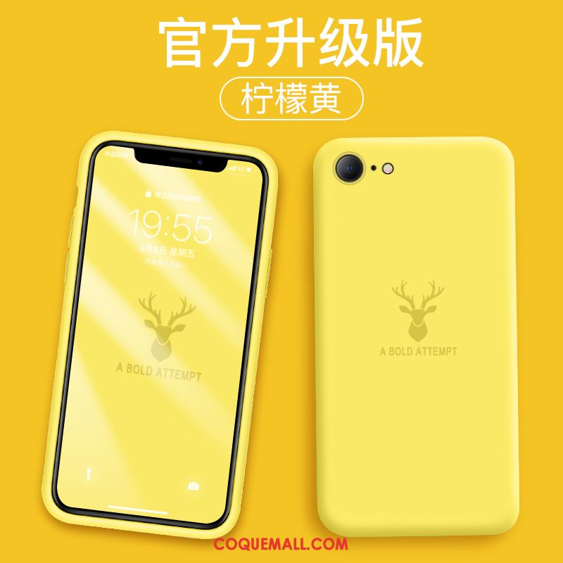 Étui iPhone Se 2020 Cerf Dessin Animé Vert, Coque iPhone Se 2020 Tout Compris Nouveau