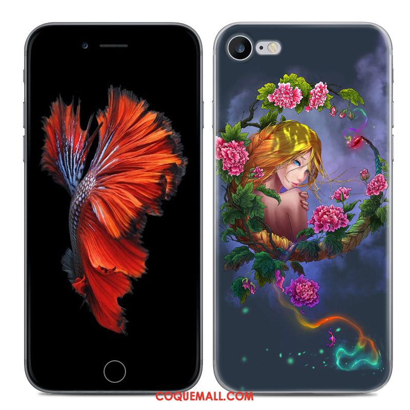 Étui iPhone Se 2020 Téléphone Portable Peinture Protection, Coque iPhone Se 2020 Constellation Fluide Doux