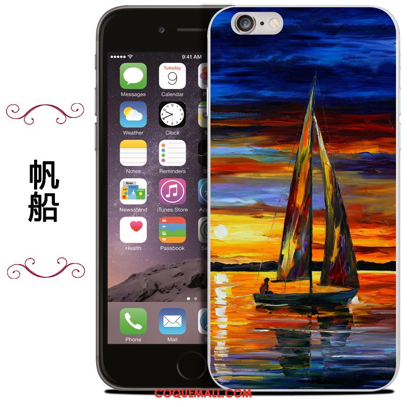 Étui iPhone Se 2020 Téléphone Portable Silicone Peinture À L'huile, Coque iPhone Se 2020 Protection Sac