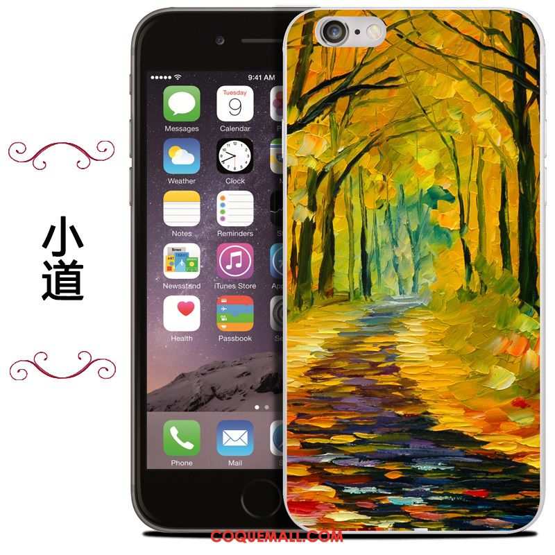 Étui iPhone Se 2020 Téléphone Portable Silicone Peinture À L'huile, Coque iPhone Se 2020 Protection Sac