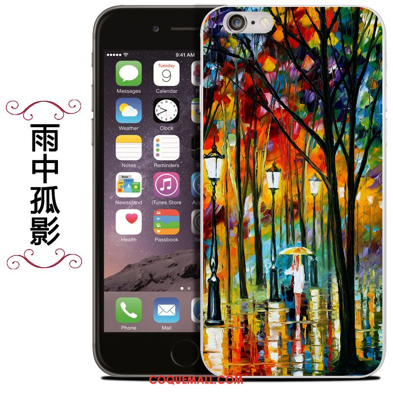 Étui iPhone Se 2020 Téléphone Portable Silicone Peinture À L'huile, Coque iPhone Se 2020 Protection Sac