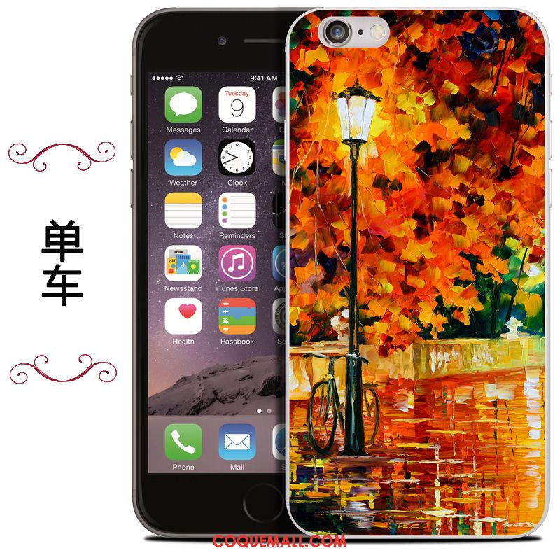 Étui iPhone Se 2020 Téléphone Portable Silicone Peinture À L'huile, Coque iPhone Se 2020 Protection Sac