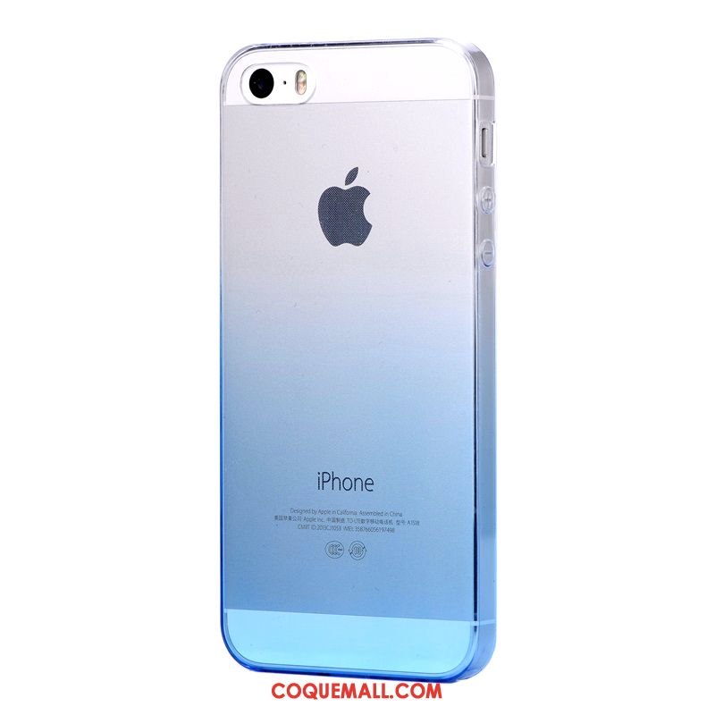 Étui iPhone Se Amoureux Dégradé De Couleur Légères, Coque iPhone Se Silicone Tout Compris