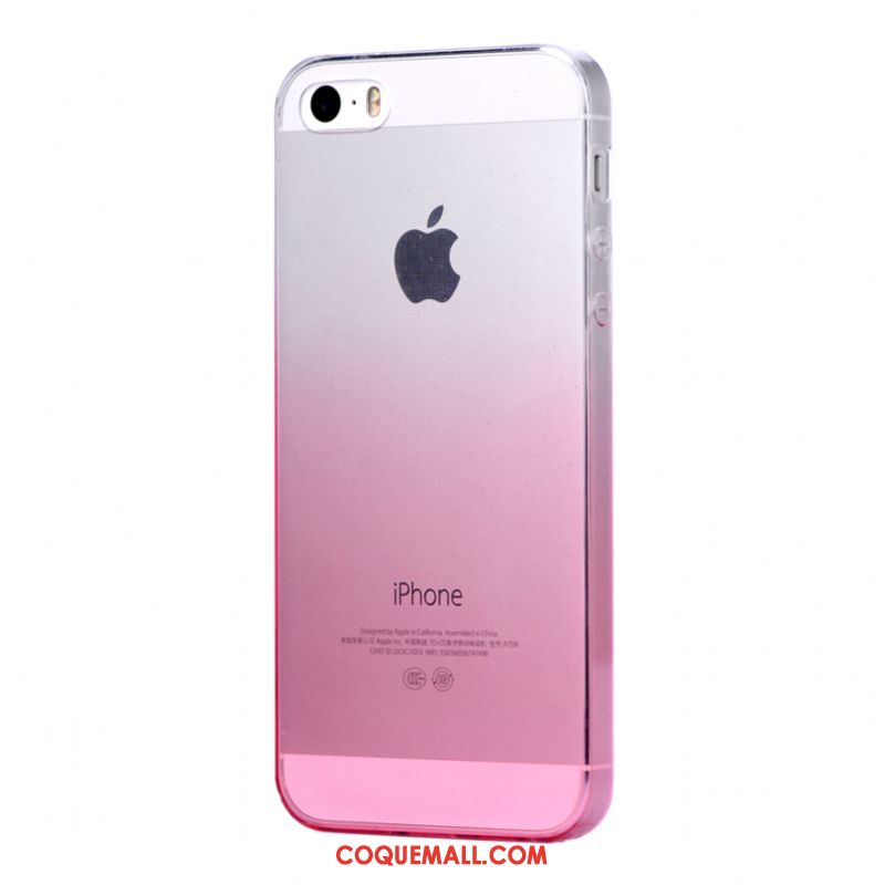 Étui iPhone Se Amoureux Dégradé De Couleur Légères, Coque iPhone Se Silicone Tout Compris