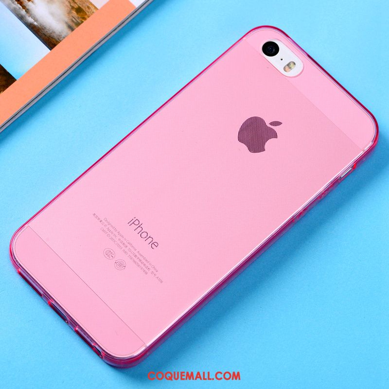 Étui iPhone Se Amoureux Dégradé De Couleur Légères, Coque iPhone Se Silicone Tout Compris