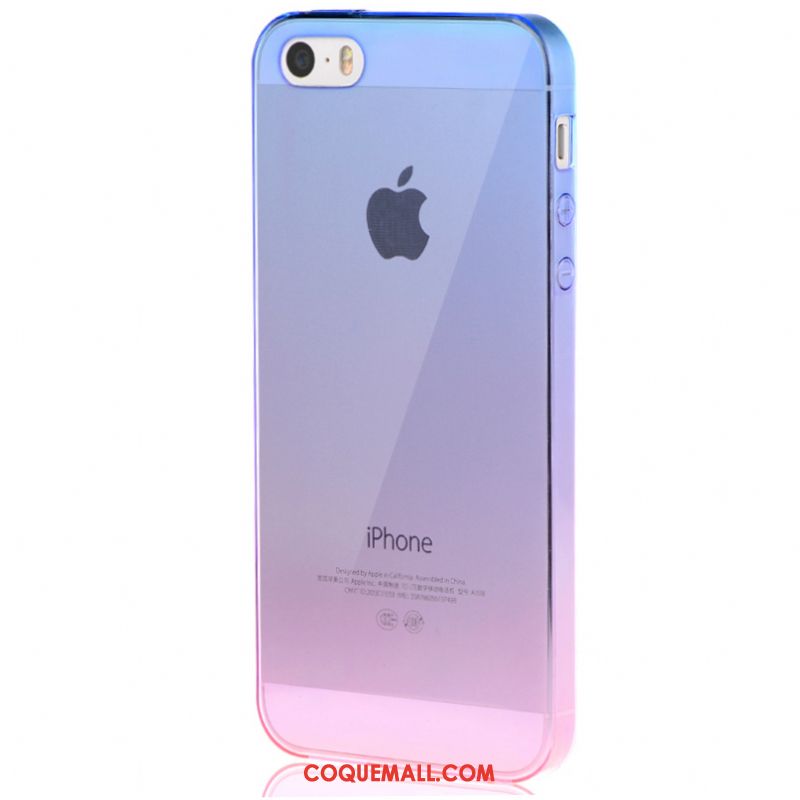 Étui iPhone Se Amoureux Dégradé De Couleur Légères, Coque iPhone Se Silicone Tout Compris