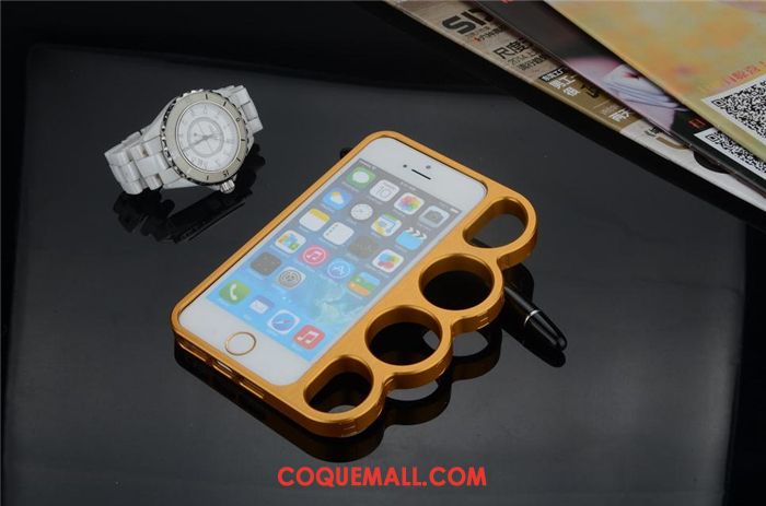 Étui iPhone Se Anneau Téléphone Portable Métal, Coque iPhone Se Border Or