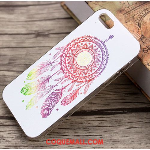 Étui iPhone Se Bleu Clair Charmant Marque De Tendance, Coque iPhone Se Dessin Animé Personnalité