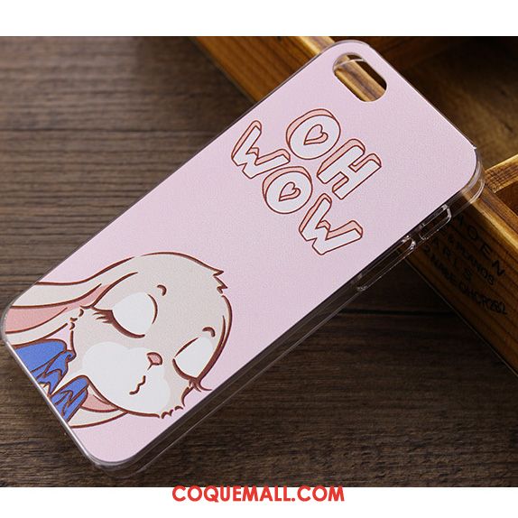 Étui iPhone Se Bleu Clair Charmant Marque De Tendance, Coque iPhone Se Dessin Animé Personnalité