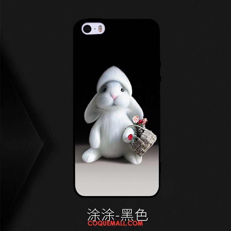 Étui iPhone Se Charmant Dessin Animé Incassable, Coque iPhone Se Personnalité Super Mignon