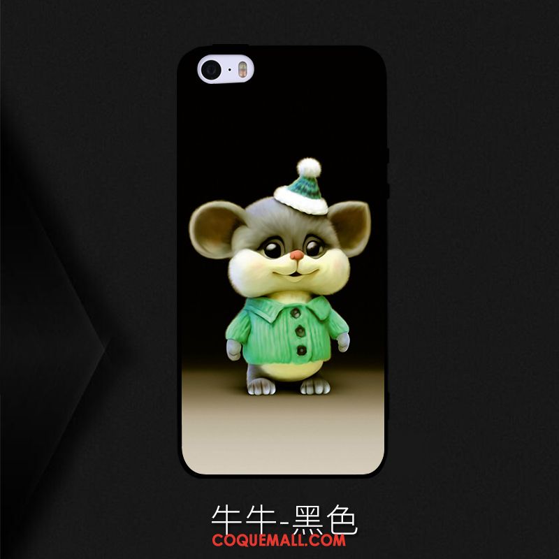 Étui iPhone Se Charmant Dessin Animé Incassable, Coque iPhone Se Personnalité Super Mignon