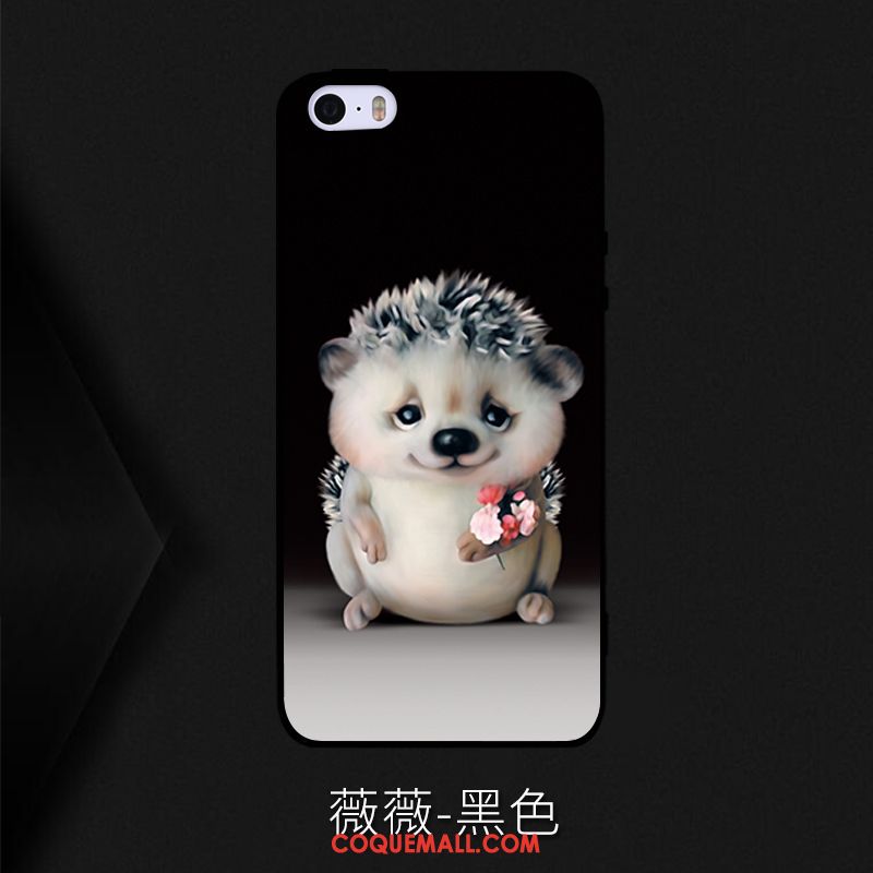 Étui iPhone Se Charmant Dessin Animé Incassable, Coque iPhone Se Personnalité Super Mignon