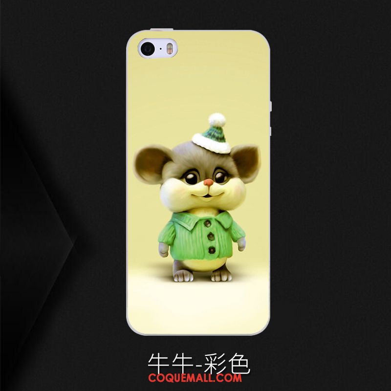 Étui iPhone Se Charmant Dessin Animé Incassable, Coque iPhone Se Personnalité Super Mignon