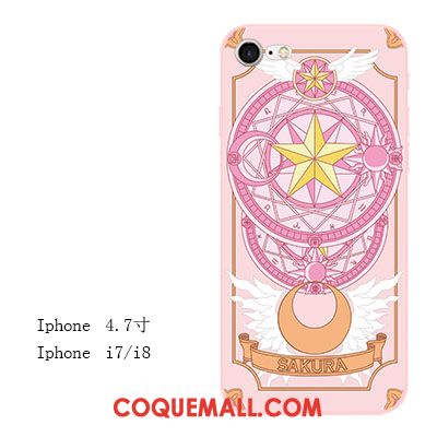 Étui iPhone Se Incassable Soleil Rose, Coque iPhone Se Tout Compris Téléphone Portable