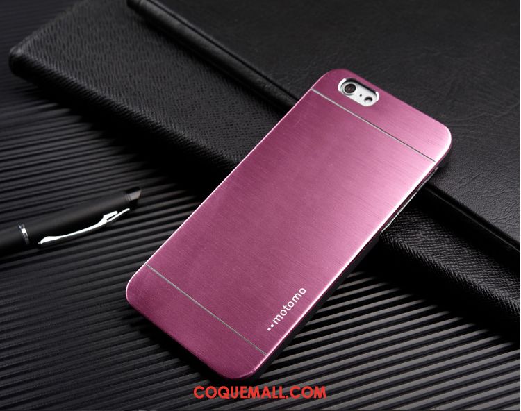 Étui iPhone Se Métal Protection Incassable, Coque iPhone Se Or Soie