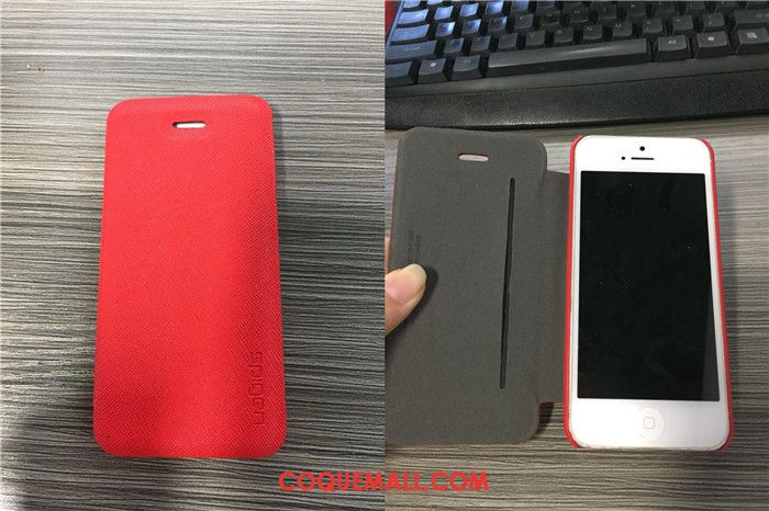 Étui iPhone Se Protection Une Agrafe Téléphone Portable, Coque iPhone Se Étui En Cuir Tendance