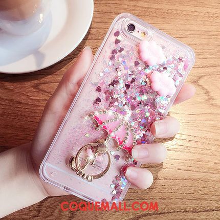 Étui iPhone Se Strass Violet Quicksand, Coque iPhone Se Incassable Protection