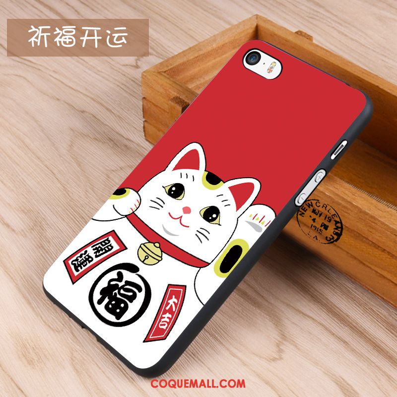 Étui iPhone Se Tendance Blanc Dessin Animé, Coque iPhone Se Clair Incassable