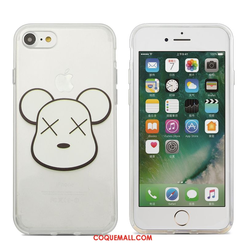 Étui iPhone Se Tendance Gris Amoureux, Coque iPhone Se Téléphone Portable Dessin Animé