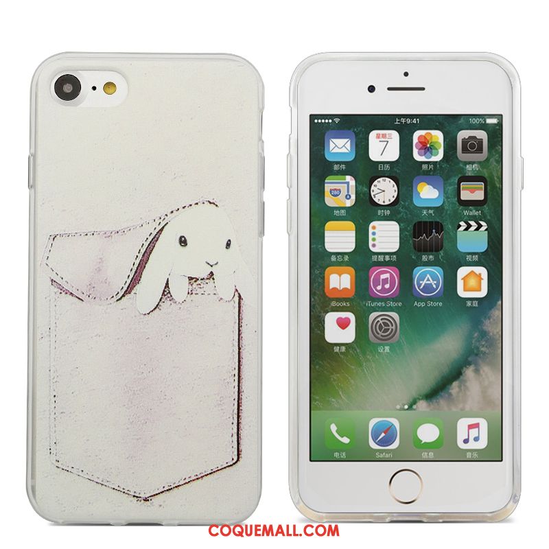 Étui iPhone Se Tendance Gris Amoureux, Coque iPhone Se Téléphone Portable Dessin Animé