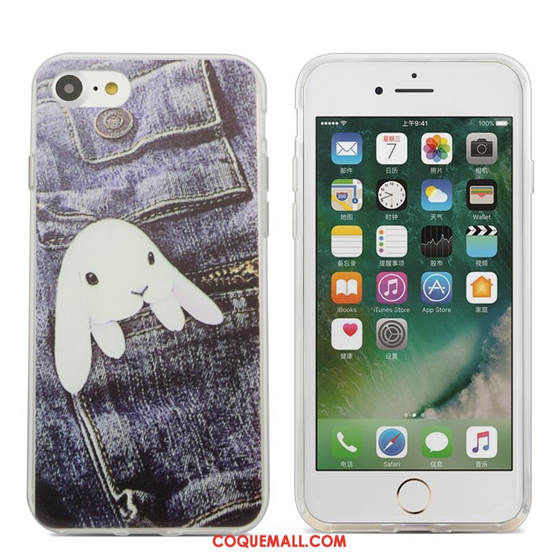 Étui iPhone Se Tendance Gris Amoureux, Coque iPhone Se Téléphone Portable Dessin Animé