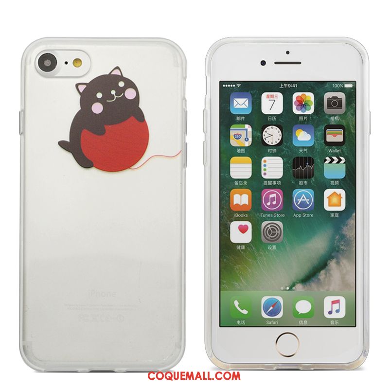 Étui iPhone Se Tendance Gris Amoureux, Coque iPhone Se Téléphone Portable Dessin Animé