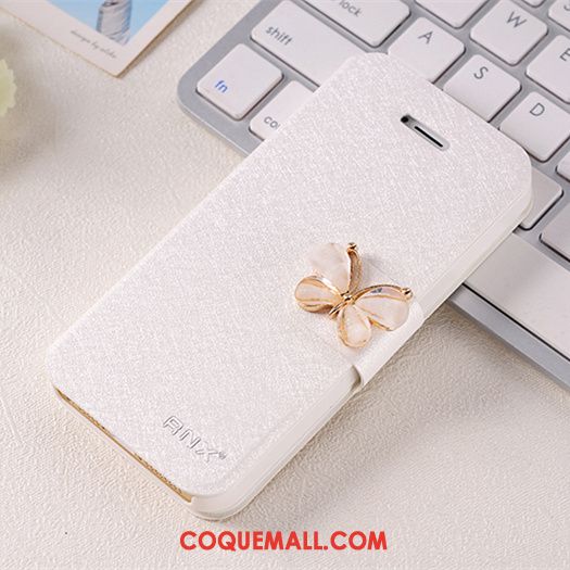 Étui iPhone Se Étui En Cuir Téléphone Portable Incassable, Coque iPhone Se Tout Compris Clamshell Beige