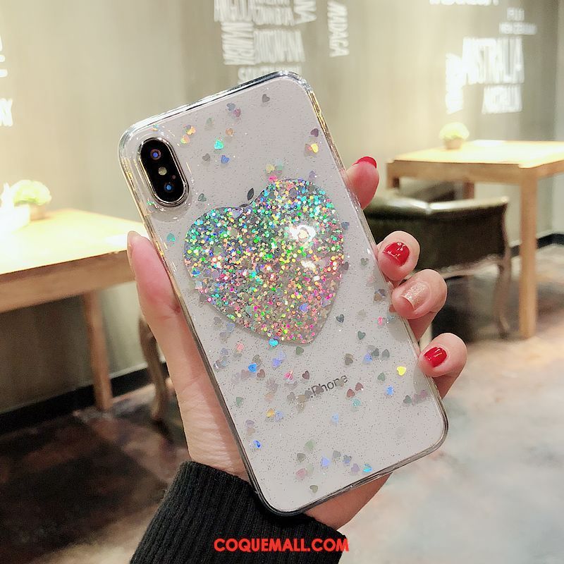 Étui iPhone X Amoureux Tout Compris Amour, Coque iPhone X Téléphone Portable Transparent