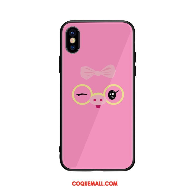 Étui iPhone X Amoureux Téléphone Portable Dessin Animé, Coque iPhone X Charmant Marque De Tendance