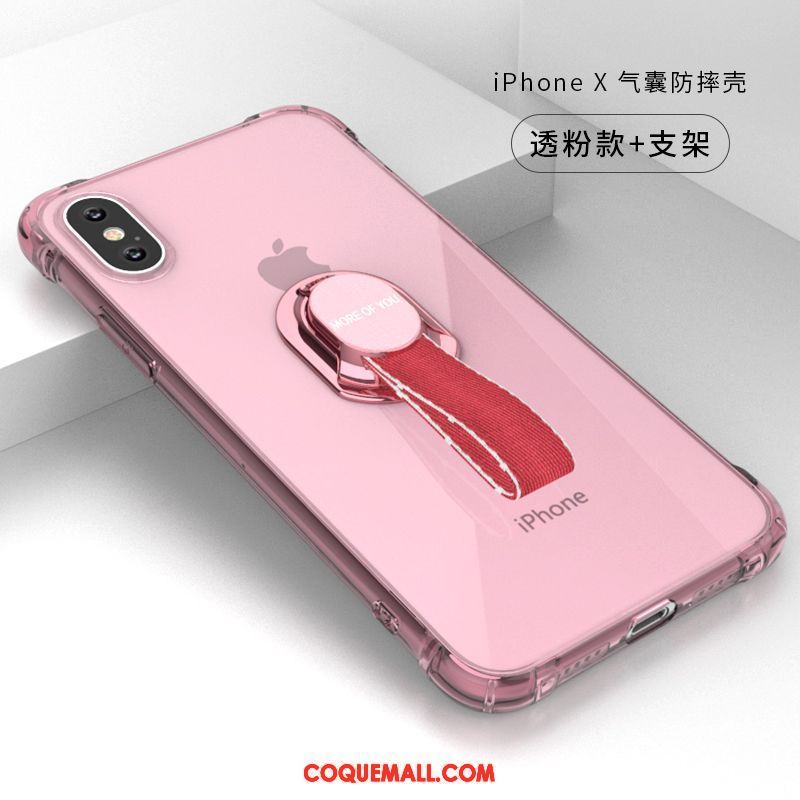 Étui iPhone X Ballon Net Rouge Mode, Coque iPhone X Fluide Doux Très Mince