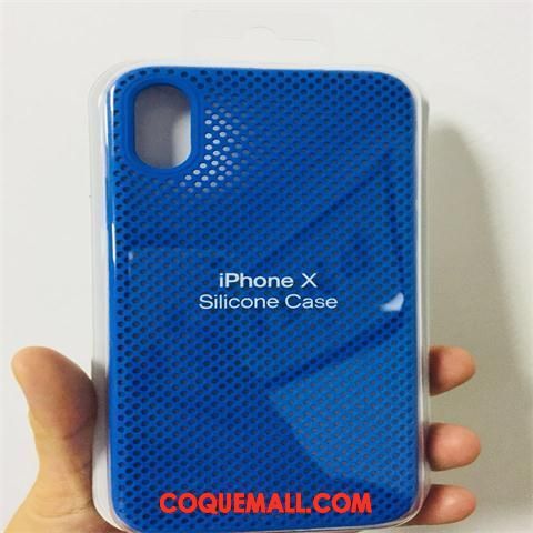 Étui iPhone X Bordure Vert Téléphone Portable, Coque iPhone X Silicone Mesh