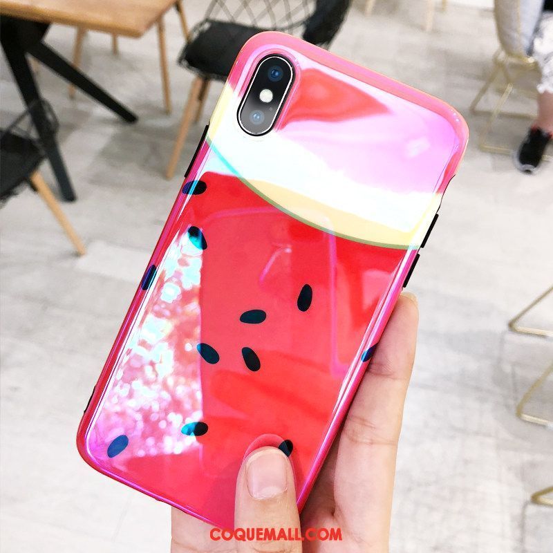 Étui iPhone X Cou Suspendu Incassable Jaune, Coque iPhone X Silicone Frais