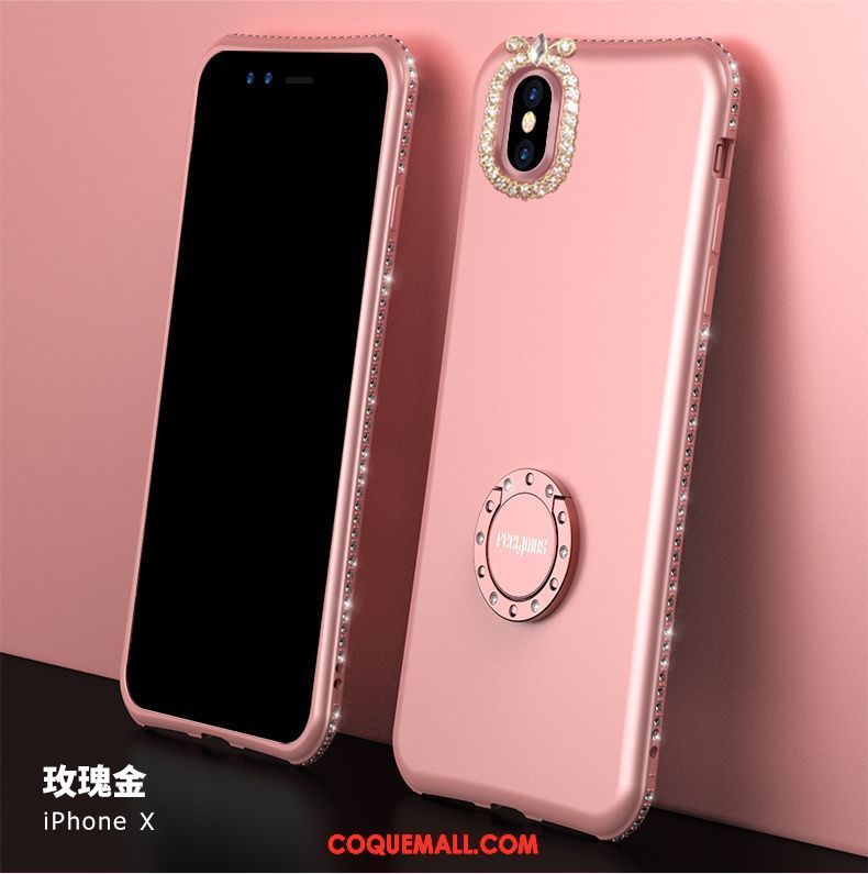 Étui iPhone X Créatif Célébrité Nouveau, Coque iPhone X Téléphone Portable Rose