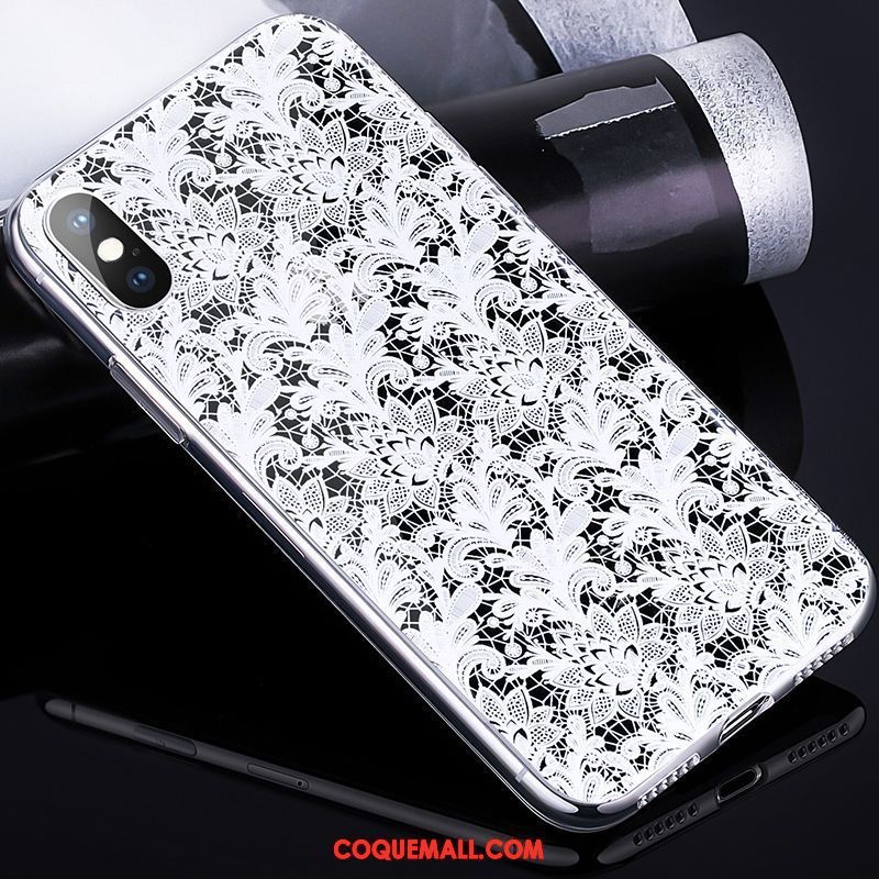 Étui iPhone X Dentelle Protection Personnalité, Coque iPhone X Tout Compris Pu