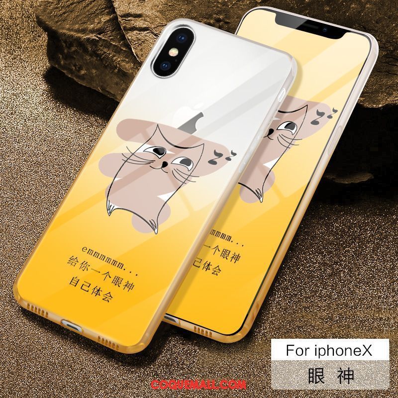 Étui iPhone X Délavé En Daim Créatif Téléphone Portable, Coque iPhone X Personnalité Tout Compris