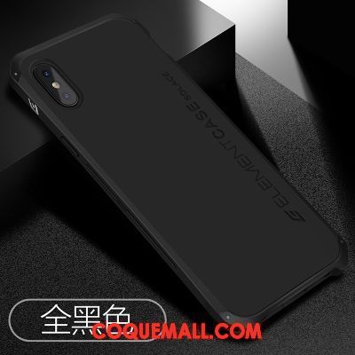 Étui iPhone X Délavé En Daim Protection Tendance, Coque iPhone X Rouge Noir