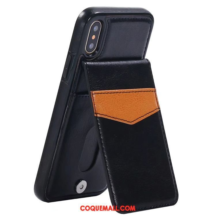 Étui iPhone X Incassable Blanc Étui En Cuir, Coque iPhone X Tout Compris Portefeuille